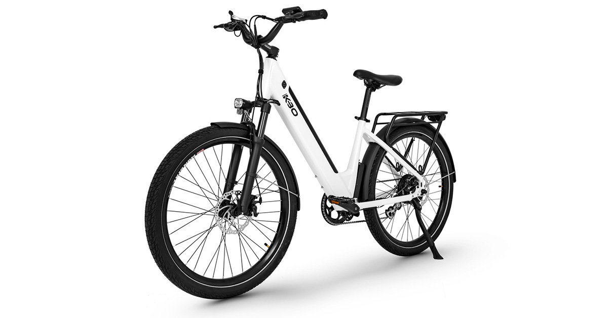 Best Electric Bike | City Commuter Electric Bike | Mountain Bike | KBO Bike, White